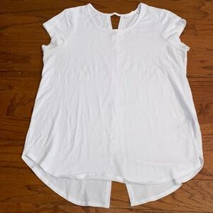 Sigrid Olsen White Cap Sleeve top Size Small